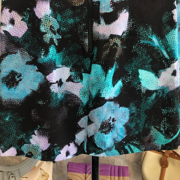 MILLY Multi-Color Floral Print Chloe Dress - Picture 6 of 9